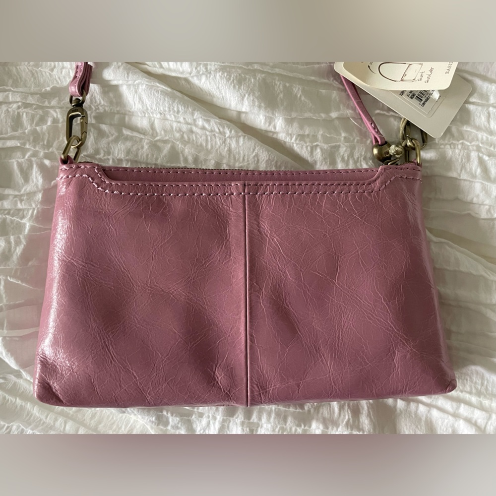 HOBO Pink Leather Women's Shoulder Clutch